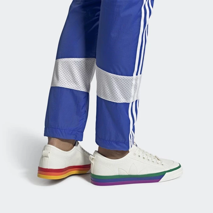 Originales Adidas Nizza Pride Hombre Blancas | 57FZSBAJ