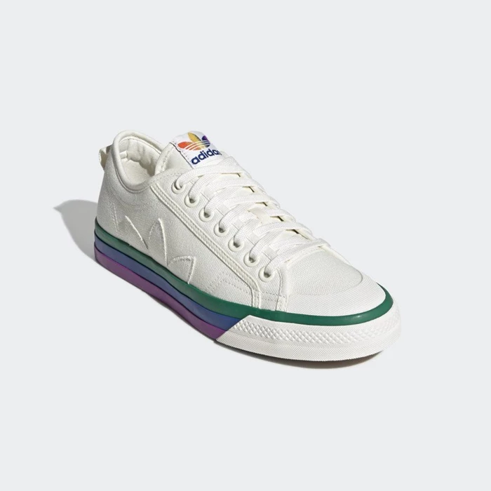 Originales Adidas Nizza Pride Hombre Blancas | 57FZSBAJ