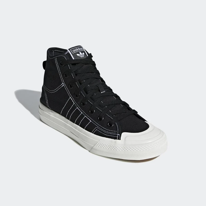 Originales Adidas Nizza RF Hi Mujer Negras | 95QHOXFE