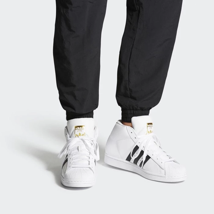 Originales Adidas Pro Model Hombre Blancas | 18MCIASQ