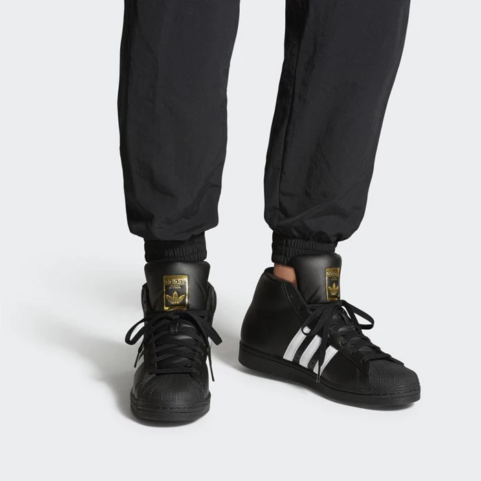 Originales Adidas Pro Model Hombre Negras | 16HEWFVZ