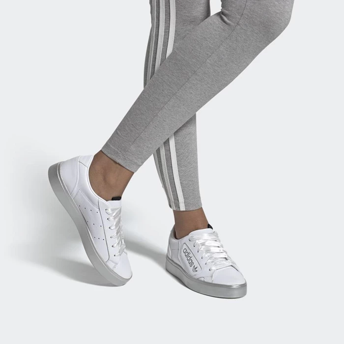 Originales Adidas Sleek Mujer Blancas | 75IEBQNM