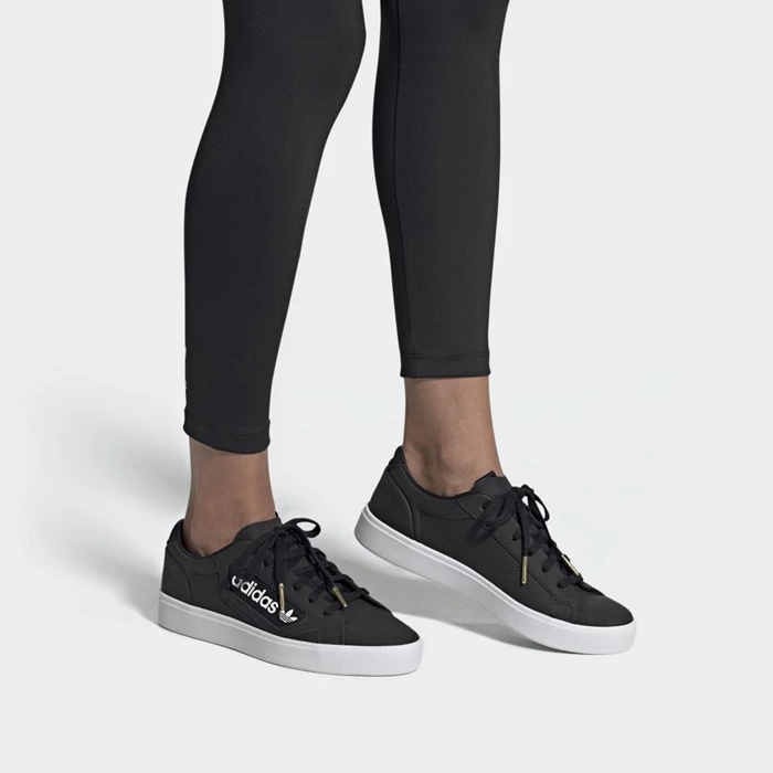 Originales Adidas Sleek Mujer Negras | 38ODLNTS