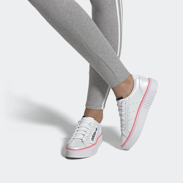 Originales Adidas Sleek Super Mujer Blancas | 59JKYURT