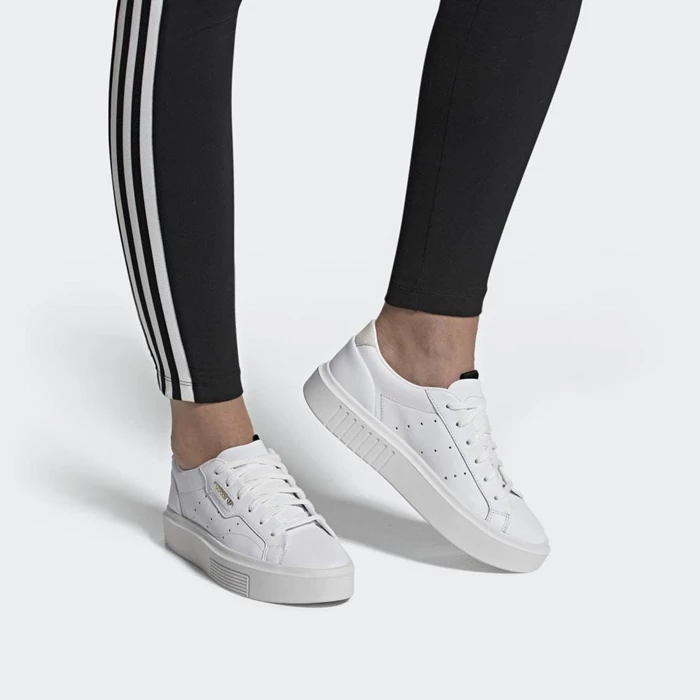 Originales Adidas Sleek Super Mujer Blancas | 72GIKWTD