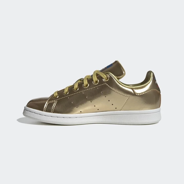 Originales Adidas Stan Smith Niños Doradas | 07HBSXMG