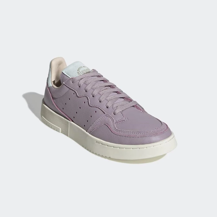 Originales Adidas Supercourt Mujer Moradas | 65ZRWSCX