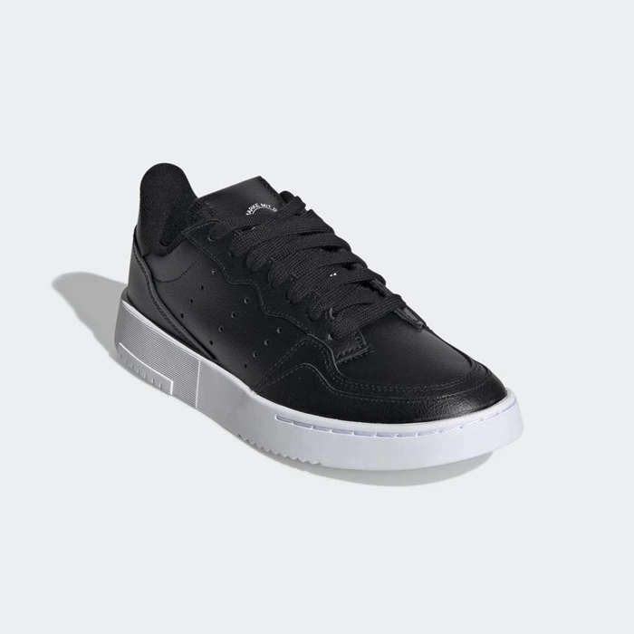 Originales Adidas Supercourt Niños Negras | 50RHNJFE