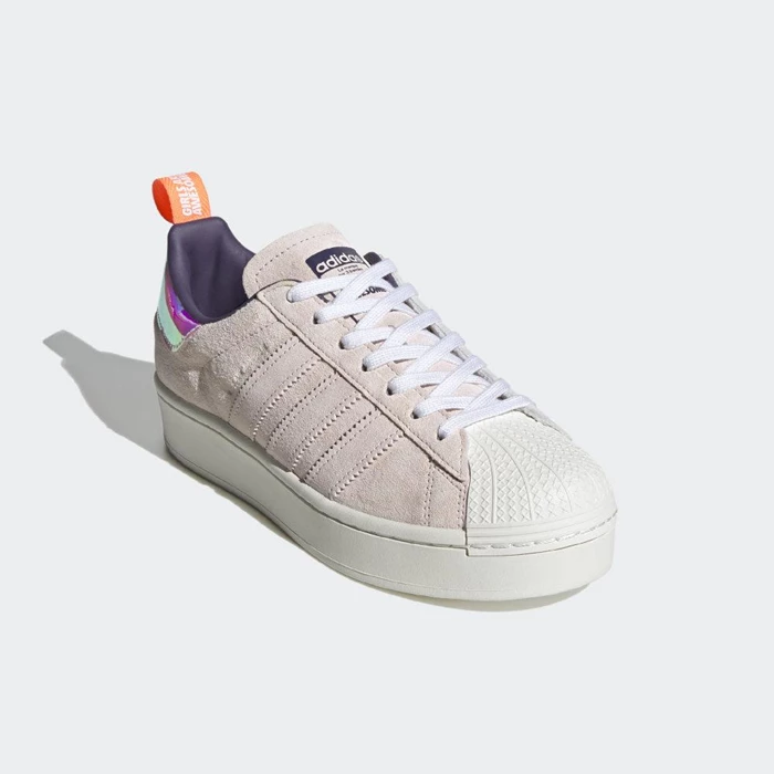 Originales Adidas Superstar Bold Girls Are Awesome Mujer Blancas | 86EFTADB