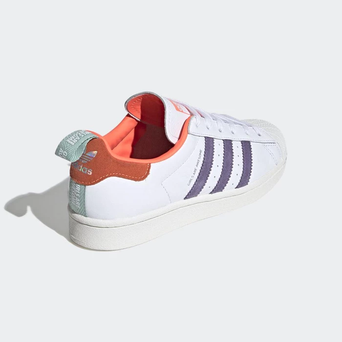 Originales Adidas Superstar Girls Are Awesome Niños Blancas | 46YKGPQC