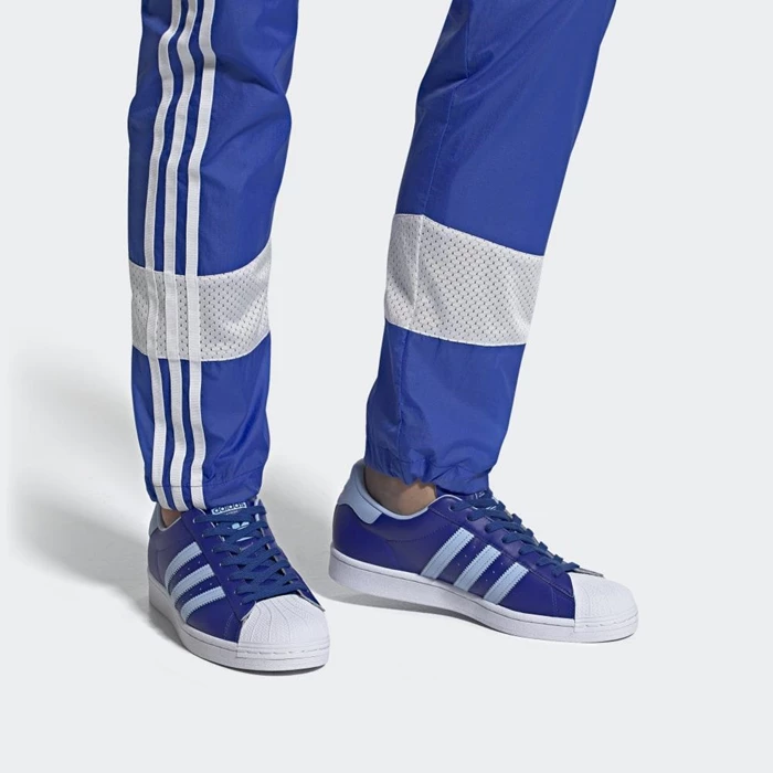 Originales Adidas Superstar Hombre Azules | 75HIBOAC