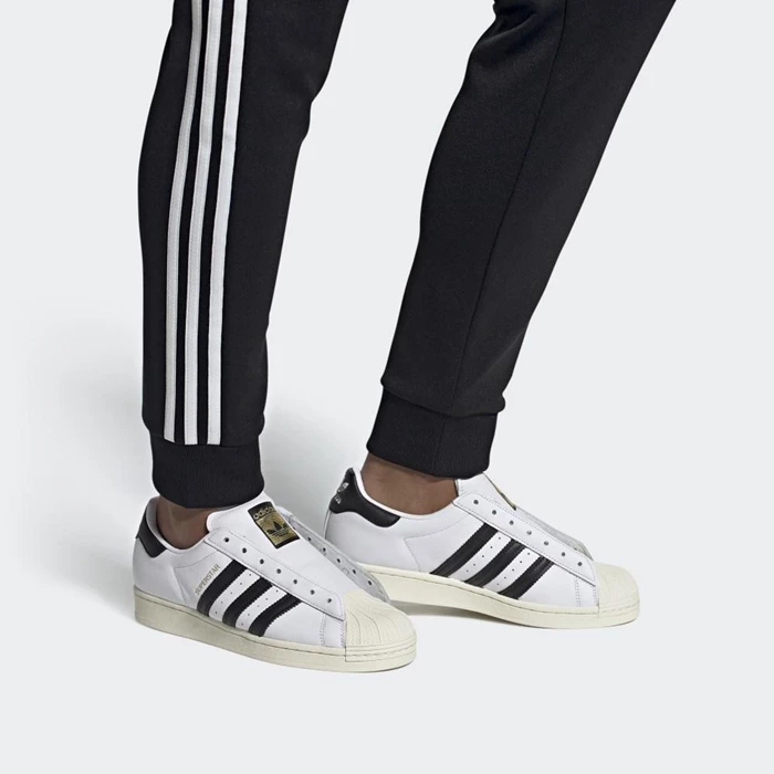 Originales Adidas Superstar Laceless Hombre Blancas | 19WFHQTI