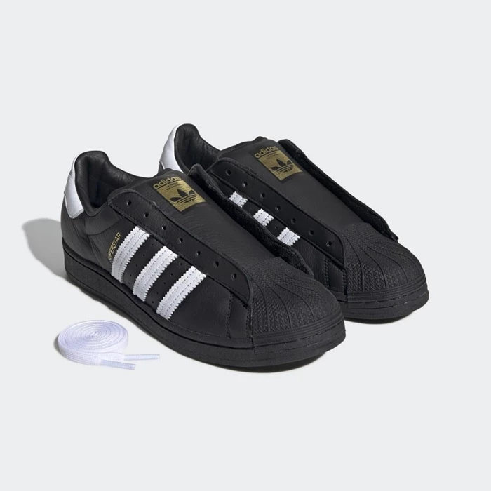 Originales Adidas Superstar Laceless Hombre Negras | 34RASCGQ