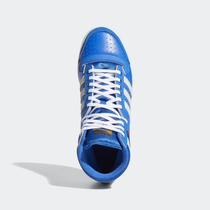 Originales Adidas Top Ten Hi Hombre Azules | 46ABMEHT