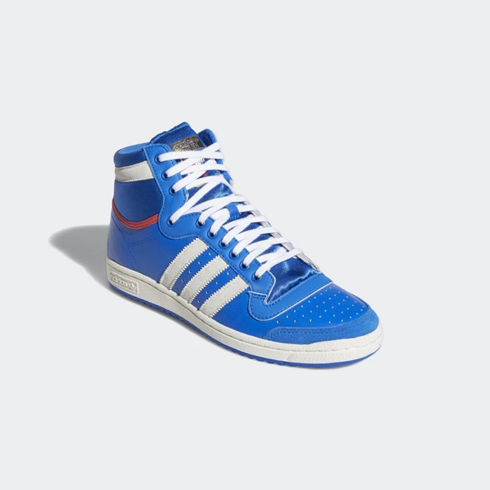 Originales Adidas Top Ten Hi Hombre Azules | 46ABMEHT