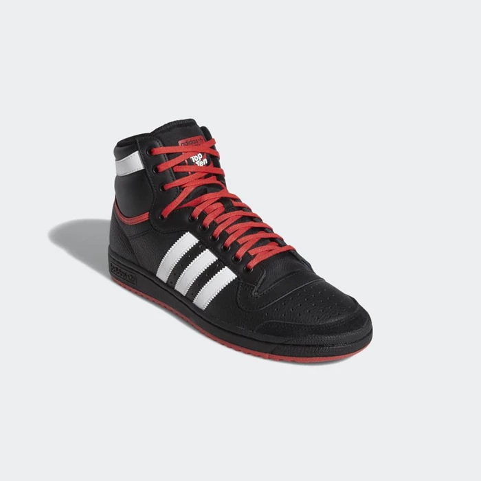 Originales Adidas Top Ten Hi Hombre Negras | 46FXQIAM