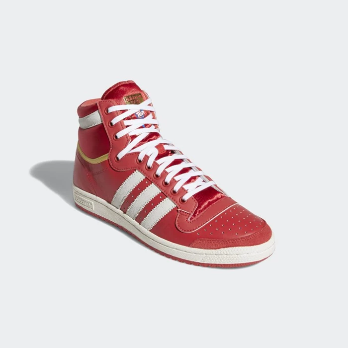 Originales Adidas Top Ten Hi Hombre Rojas | 78VIARUG