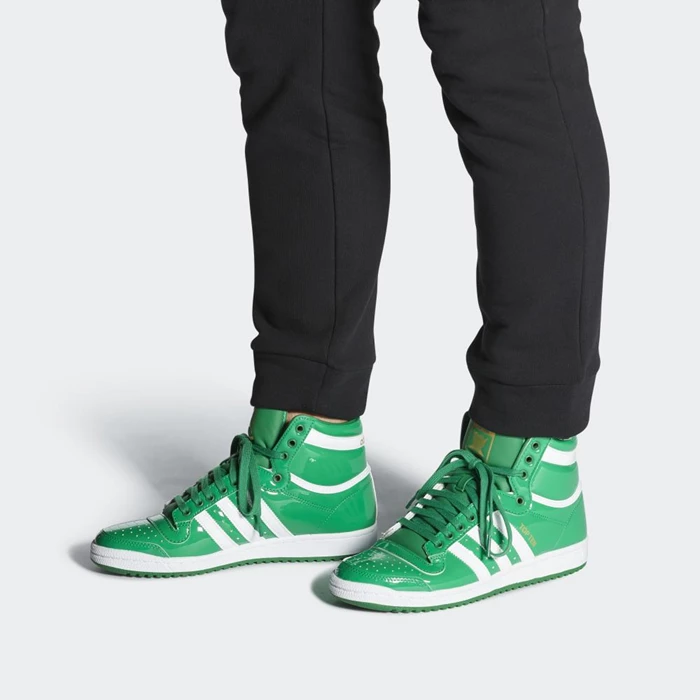 Originales Adidas Top Ten Hi Hombre Verde | 27WSDXPG