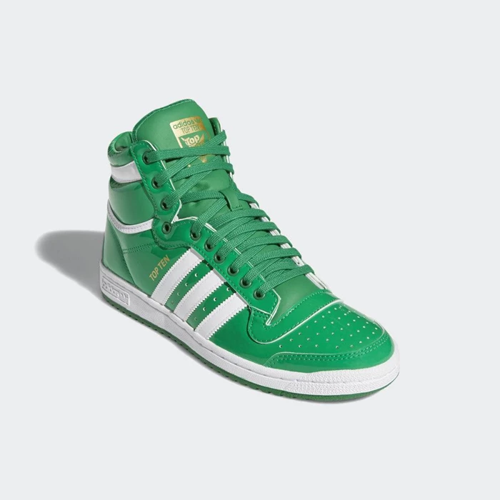 Originales Adidas Top Ten Hi Hombre Verde | 27WSDXPG