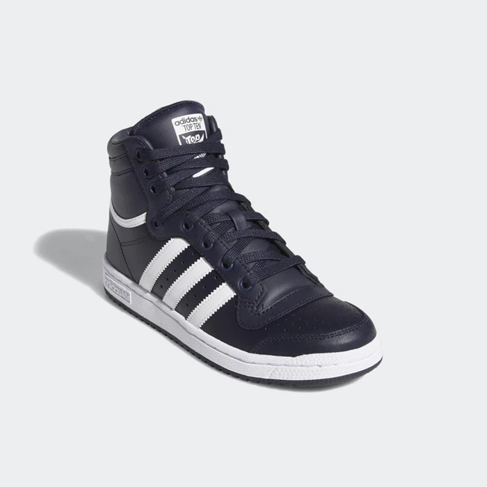 Originales Adidas Top Ten Hi Niños Azules | 47SPXQTV