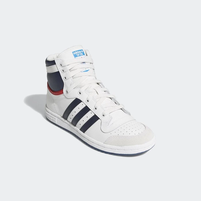 Originales Adidas Top Ten Hi Niños Blancas | 39RDKPJZ