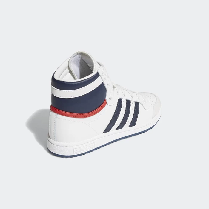 Originales Adidas Top Ten Hi Niños Blancas | 39RDKPJZ