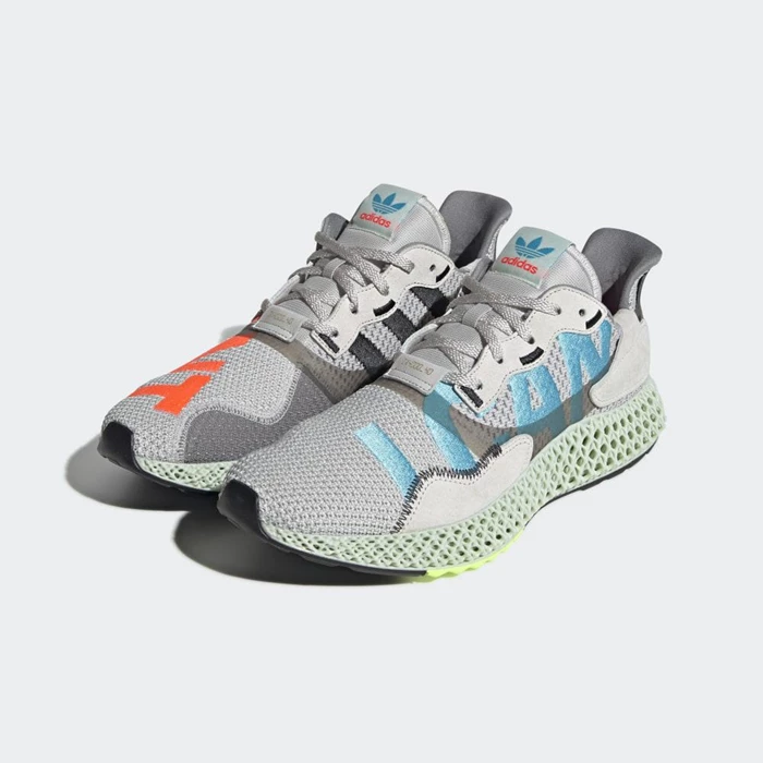 Originales Adidas ZX4000 4D Mujer Gris | 26BJTNKS