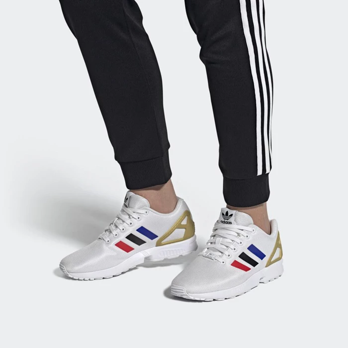 Originales Adidas ZX Flux Hombre Blancas | 48XTJHAR