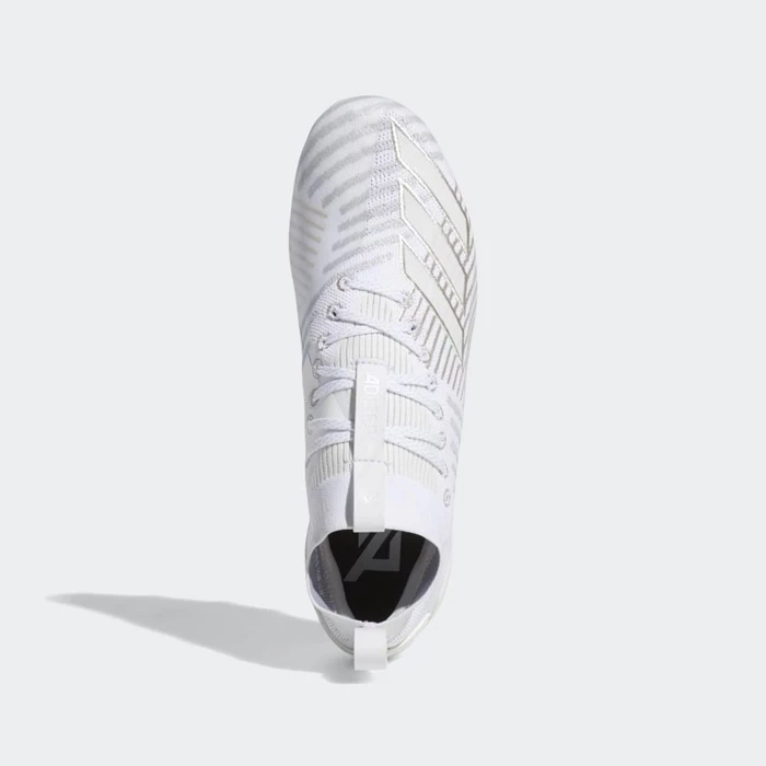 Tacos De Futbol Adidas Adizero 8.0 Primeknit Hombre Blancas | 92KNQTEI