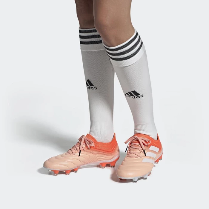 Tacos De Futbol Adidas Copa 19.1 Firm Ground Hombre Rosas | 08MFKDTZ