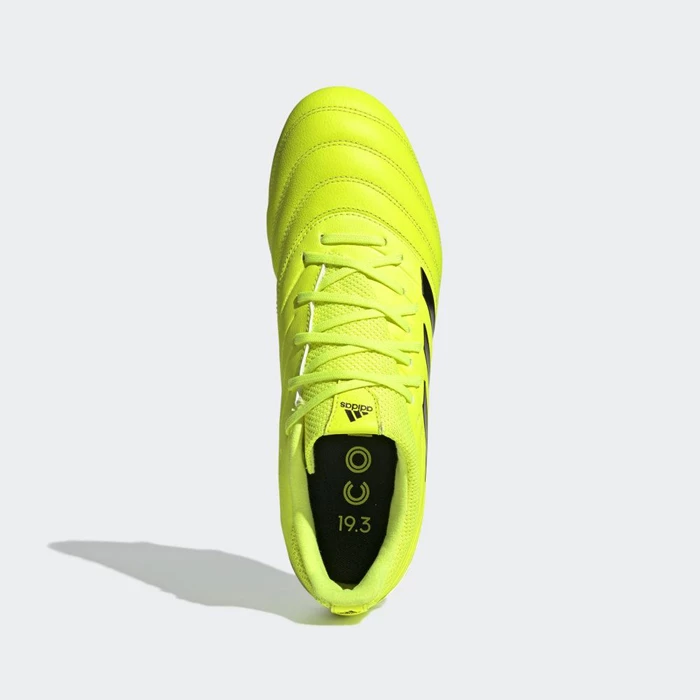 Tacos De Futbol Adidas Copa 19.3 Firm Ground Hombre Amarillo | 69RBODNP