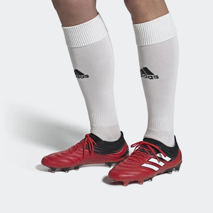 Tacos De Futbol Adidas Copa 20.1 Firm Ground Mujer Rojas | 53WHBOJV