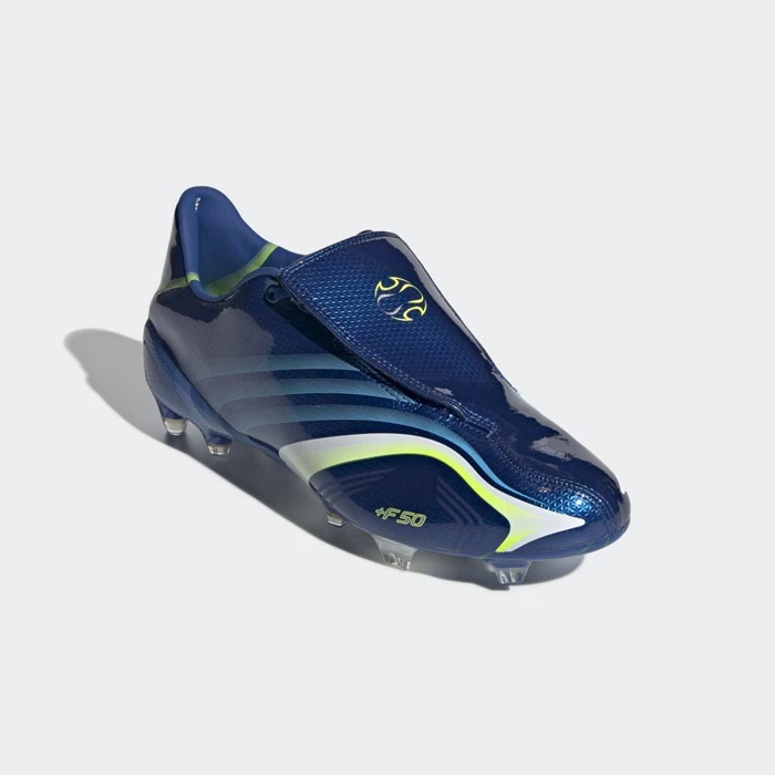 Tacos De Futbol Adidas F50 Firm Ground Hombre Azules | 68VTUCJL