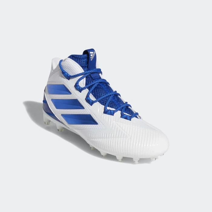 Tacos De Futbol Adidas Freak Carbon Mid Hombre Blancas | 02PLFDZM