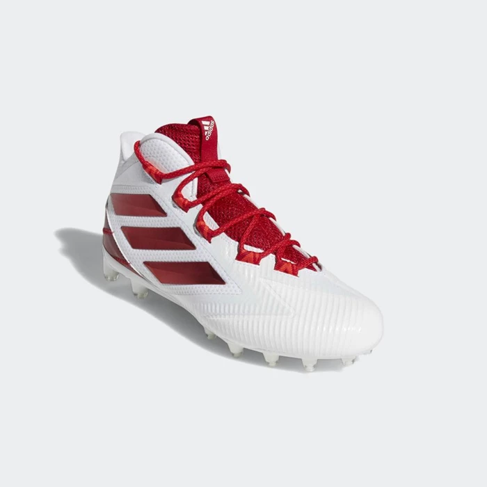 Tacos De Futbol Adidas Freak Carbon Mid Hombre Blancas | 74SFYPHZ