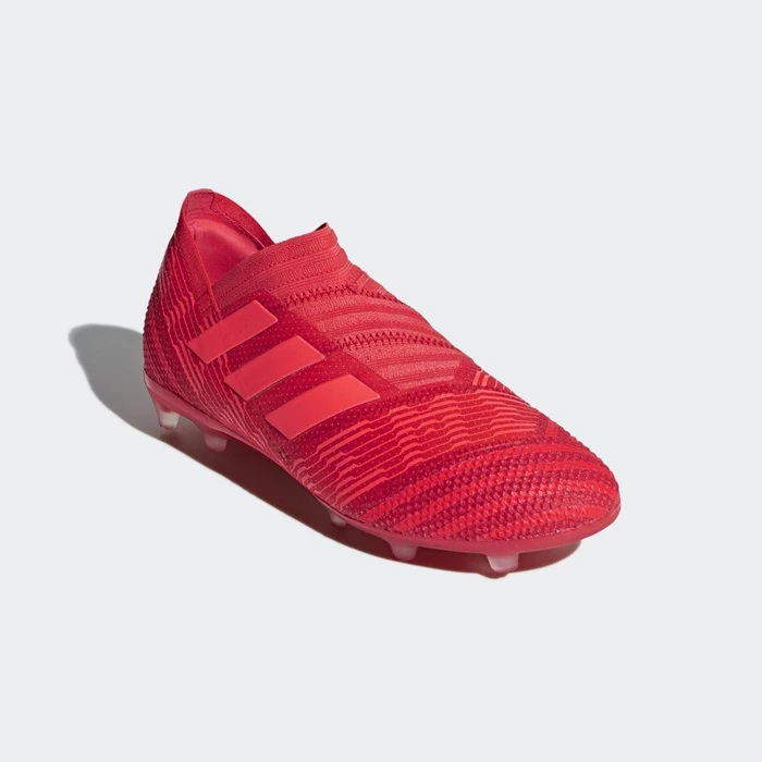 Tacos De Futbol Adidas Nemeziz 17+ 360 Agility Firm Ground Niños Rojas | 21LSTNMW