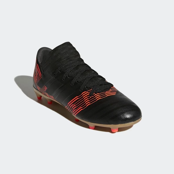 Tacos De Futbol Adidas Nemeziz 17.3 Firm Ground Niños Negras | 62OTDCBJ