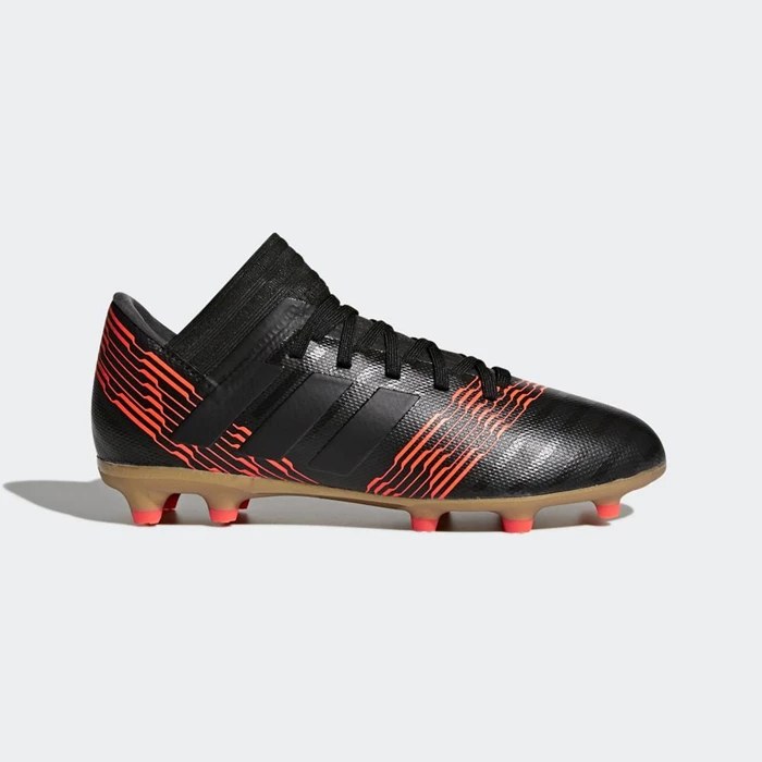 Tacos De Futbol Adidas Nemeziz 17.3 Firm Ground Niños Negras | 62OTDCBJ