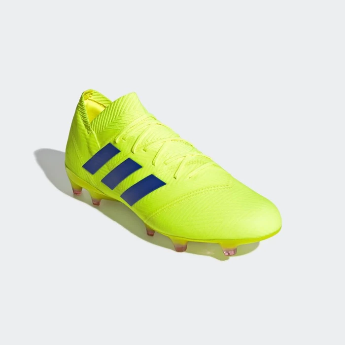 Tacos De Futbol Adidas Nemeziz 18.1 Firm Ground Hombre Amarillo | 27XNYDQB