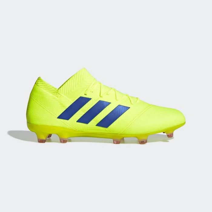 Tacos De Futbol Adidas Nemeziz 18.1 Firm Ground Hombre Amarillo | 27XNYDQB