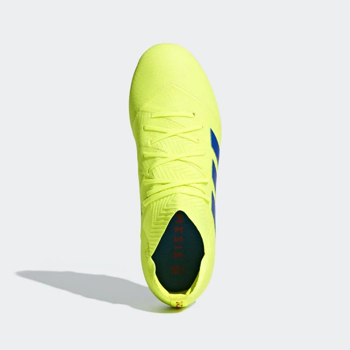 Tacos De Futbol Adidas Nemeziz 18.1 Firm Ground Niños Amarillo | 87WBQDUJ