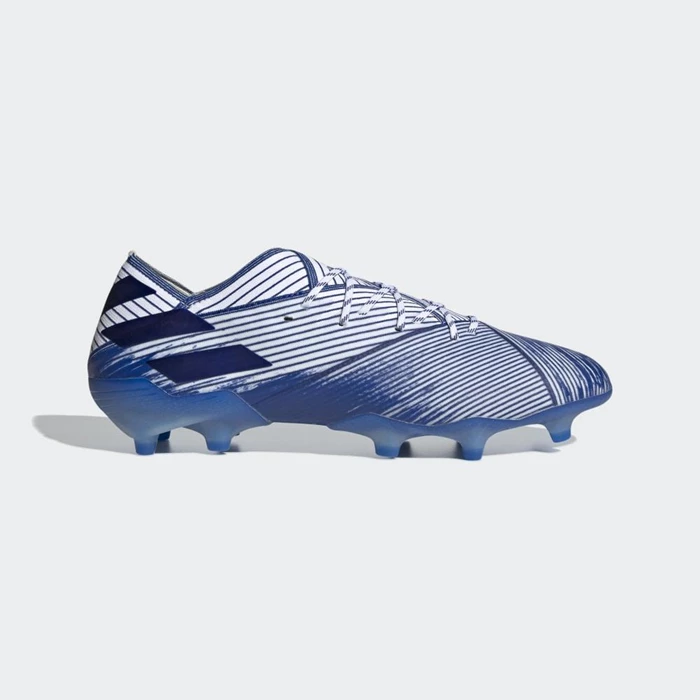 Tacos De Futbol Adidas Nemeziz 19.1 Firm Ground Hombre Blancas | 81YAKBWS