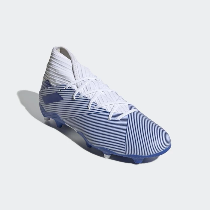 Tacos De Futbol Adidas Nemeziz 19.3 Firm Ground Hombre Blancas | 28EDBGWV