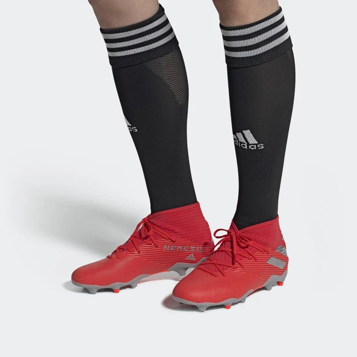 Tacos De Futbol Adidas Nemeziz 19.3 Firm Ground Hombre Rojas | 76QCWSGT