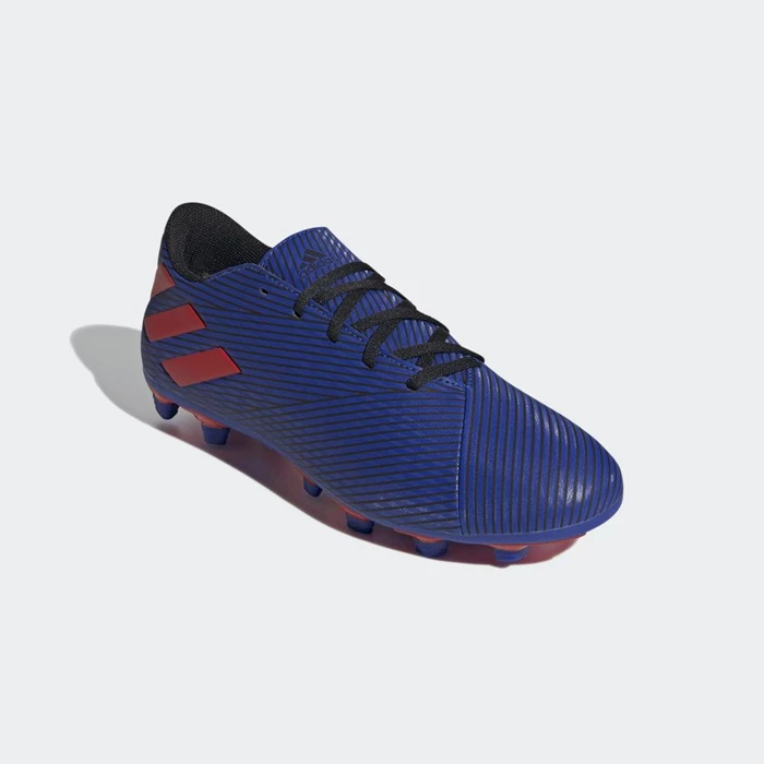 Tacos De Futbol Adidas Nemeziz Messi 19.4 Flexible Ground Hombre Azules | 02UWNCTL