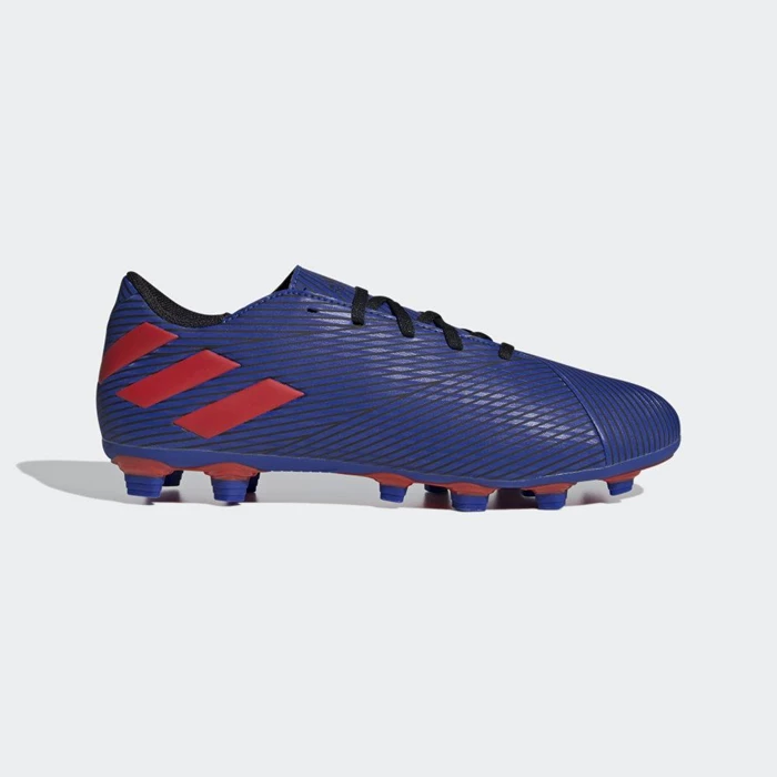 Tacos De Futbol Adidas Nemeziz Messi 19.4 Flexible Ground Hombre Azules | 02UWNCTL