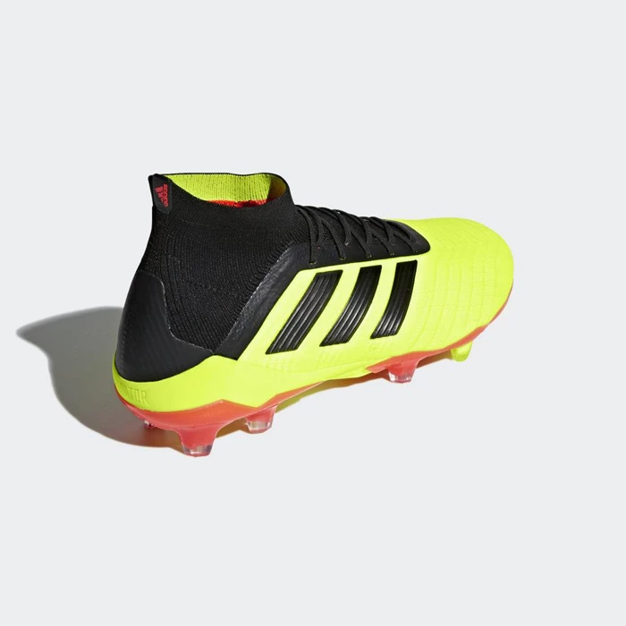 Tacos De Futbol Adidas Predator 18.1 Firm Ground Hombre Amarillo | 84UETMIR