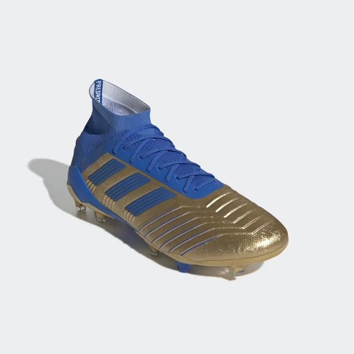 Tacos De Futbol Adidas Predator 19.1 Firm Ground Hombre Doradas | 16OTRXEF