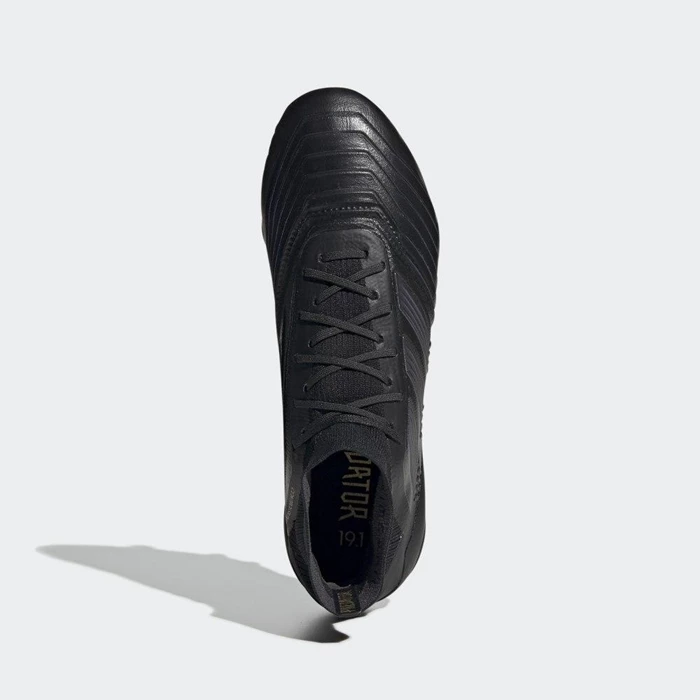 Tacos De Futbol Adidas Predator 19.1 Firm Ground Leather Mujer Negras | 36CRYKHA