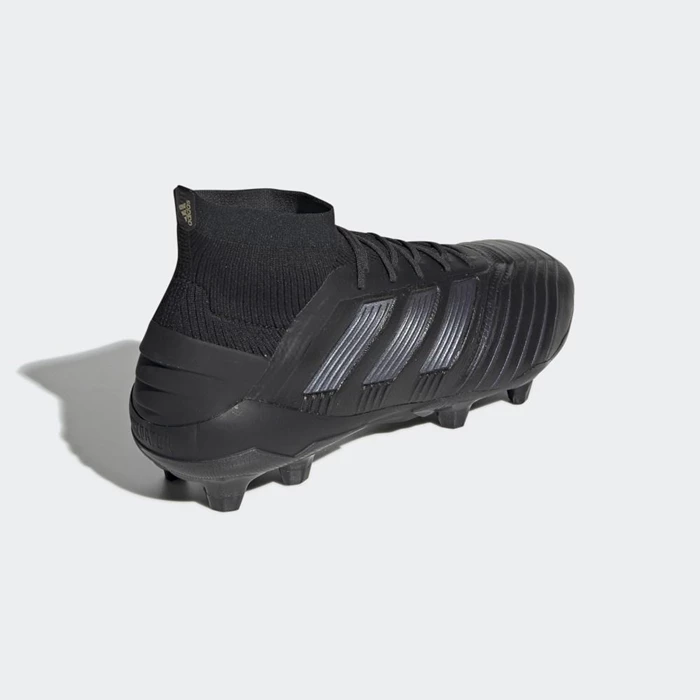 Tacos De Futbol Adidas Predator 19.1 Firm Ground Leather Mujer Negras | 36CRYKHA